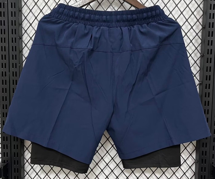 2026 ON Dark blue Casual Double Layer Short Pants