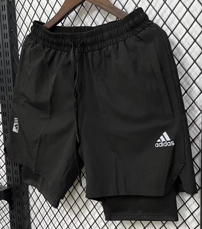 2026 ON Black Casual Double Layer Short Pants