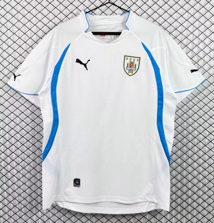 2010 Uruguay Away Retro Soccer Jersey