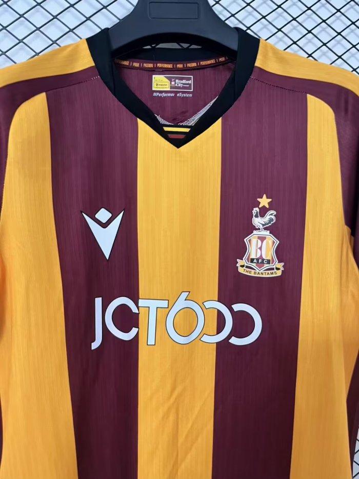 26-27 Bradford City Home Fans Soccer Jersey