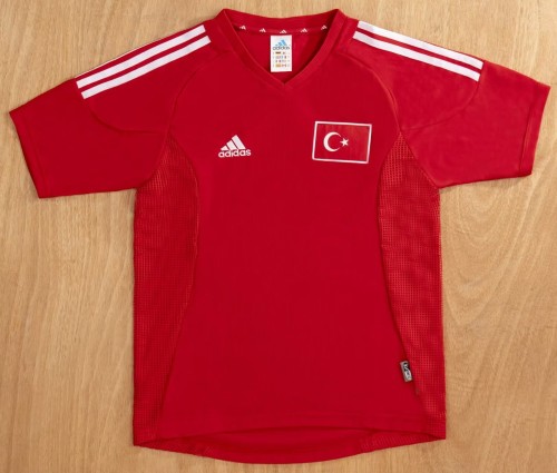 2002 Turkey  Home Retro Soccer Jersey
