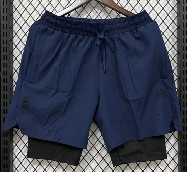 2026 ON Dark blue Casual Double Layer Short Pants