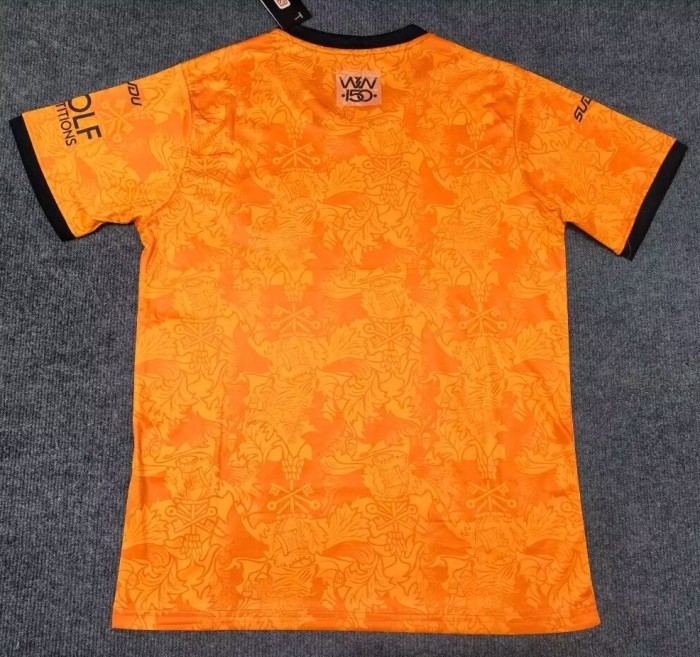 26-27 Wolves 100th Anniversary Commemorative Edition Fans Soccer Jersey