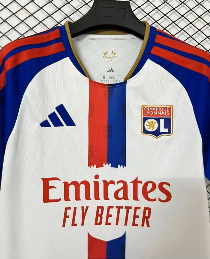 26-27 Lyon Home Leaked Edition Fans Soccer Jersey