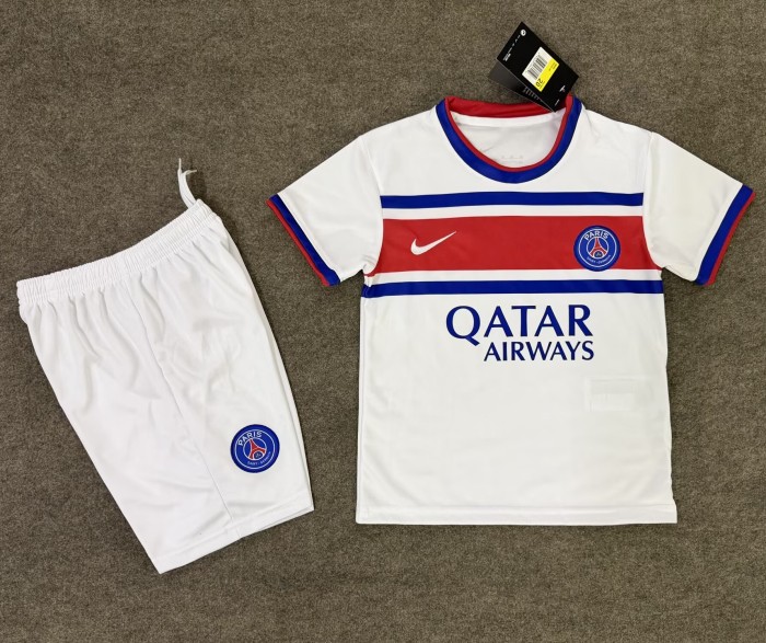 26-27 PSG White Kids Soccer Jersey