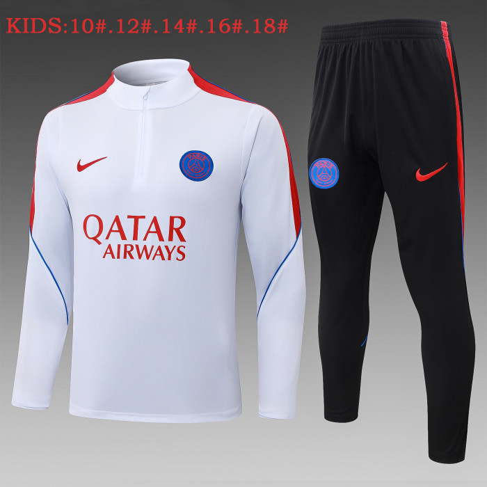 26-27 PSG High Quality Kids Half Pull Tracksuit