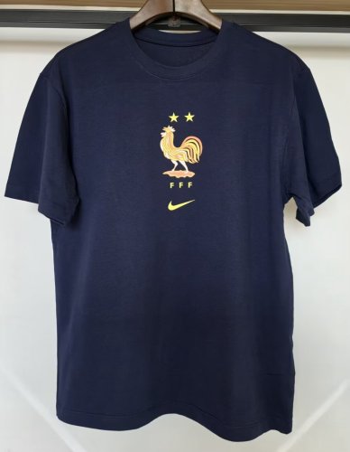26-27 France Blue High Quality Casual T-Shirt