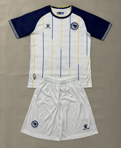 2026 World Cup Bosnia And Herzegovina Away Kids Soccer Jersey