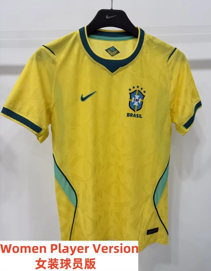 2026 World Cup Brazil Home Women Player Version Soccer Jersey (女)