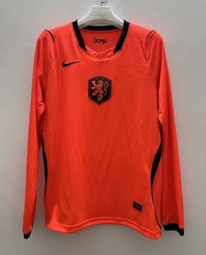 2026 Netherlands Home Long Sleeve Fans Soccer Jersey*长袖