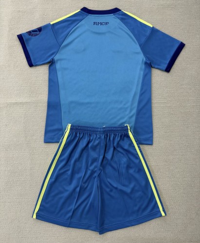 26-27 Real Madrid Blue GoalKeeper Kids Soccer Jersey