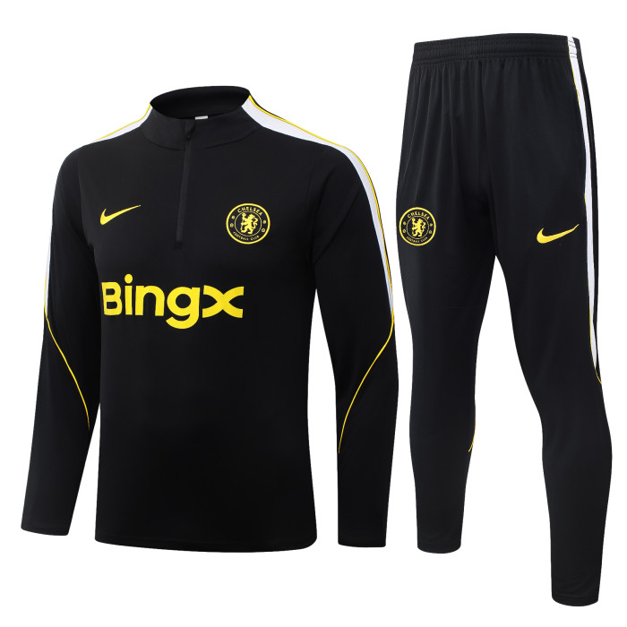 26-27 Chelsea High Quality Half Pull Tracksuit