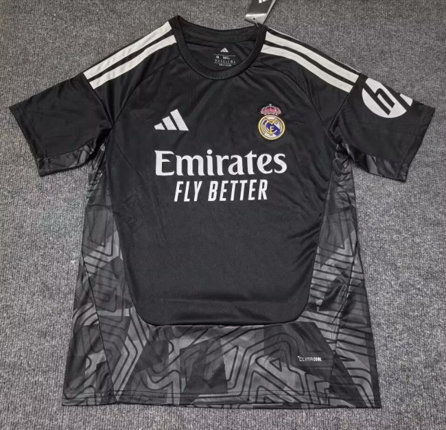 26-27 Real Madrid Black GoalKeeper Fans Soccer Jersey