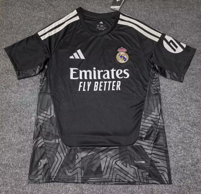 26-27 Real Madrid Black GoalKeeper Fans Soccer Jersey
