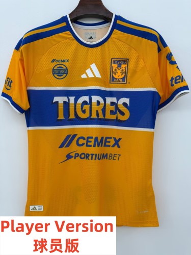 26-27 Tigres UANL Home Player Version Soccer Jersey