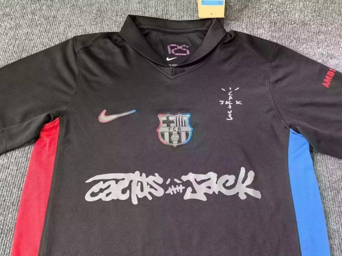 24-25 Barcelona Away Fans Version Soccer Jersey