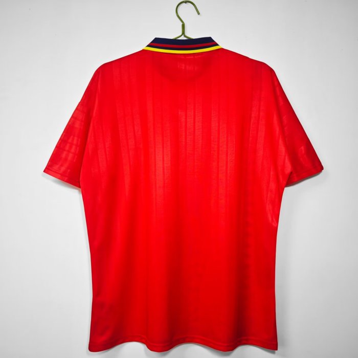 1994 Spain Home Red Retro Soccer Jersey