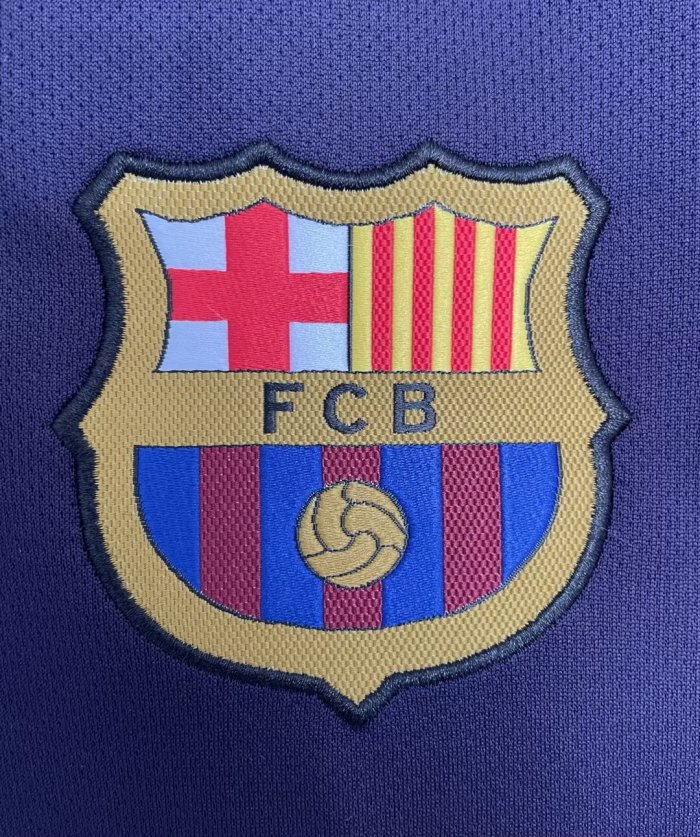 2016-2017 Barcelona Away Long sleeves Retro Soccer Jersey