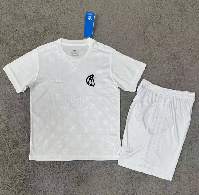 26-27 Real Madrid White 120th Anniversary Edition Kids Soccer Jersey
