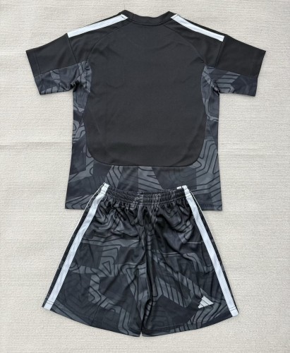 26-27 Aston Villa Black GoalKeeper Kids Soccer Jersey