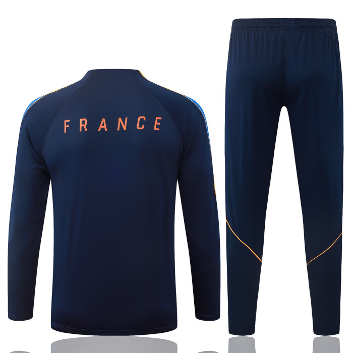 26-27 France High Quality Half Pull Tracksuit