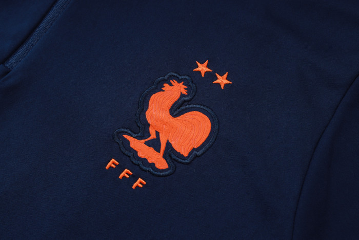 26-27 France High Quality Half Pull Tracksuit
