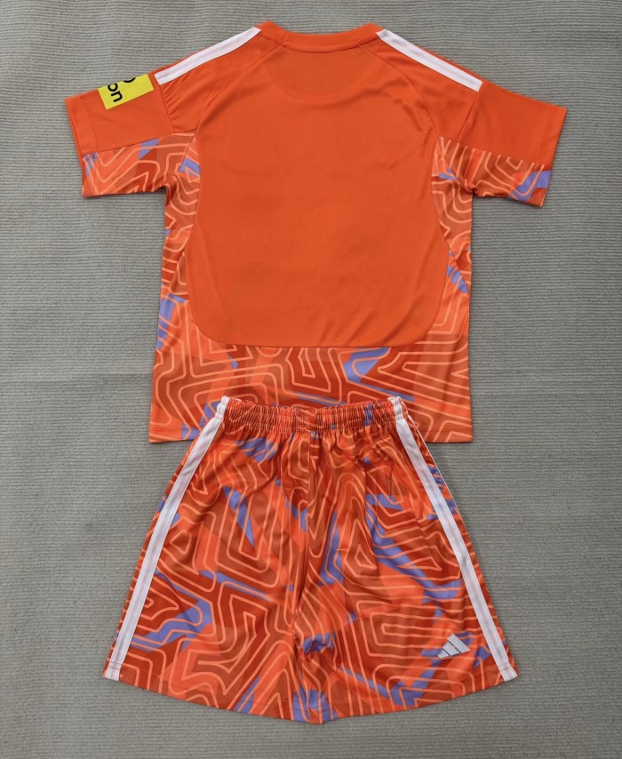 26-27 Newcastle Orange GoalKeeper Adult Suit
