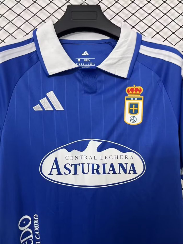 26-27 Real Oviedo Home Fans Soccer Jersey
