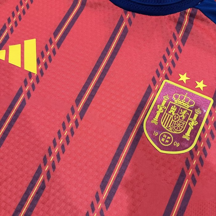 2026 World Cup Spain Home Player Version Soccer Jersey (With 2 Star)*两颗星