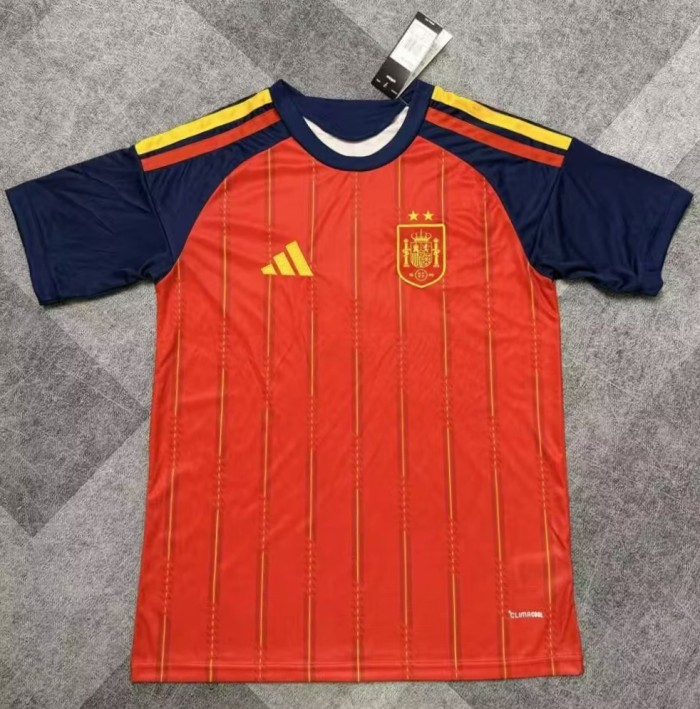 2026 World Cup Spain Home Fans Soccer Jersey (With 2 Star)*两颗星