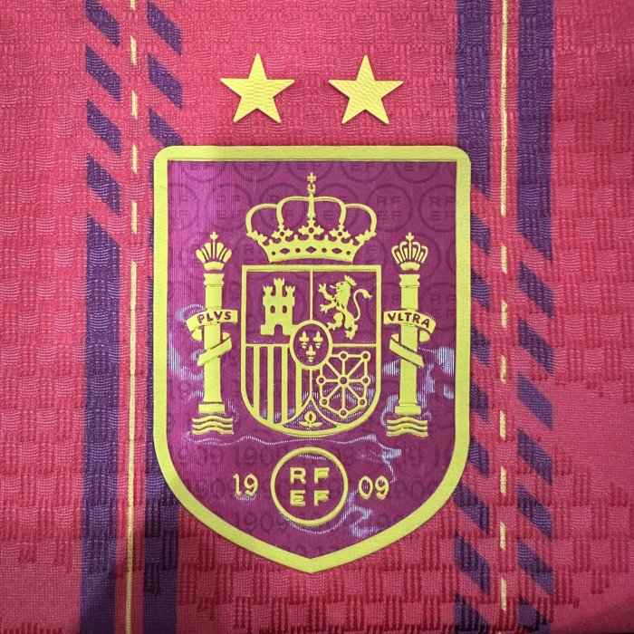 2026 World Cup Spain Home Player Version Soccer Jersey (With 2 Star)*两颗星
