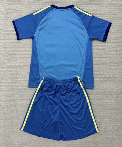 26-27 Leeds United Blue GoalKeeper Kids Soccer Jersey