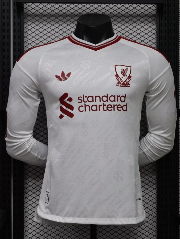 26-27 LIV Away Leaked Edition Long Sleeve Player Version Soccer Jersey (长袖球员)