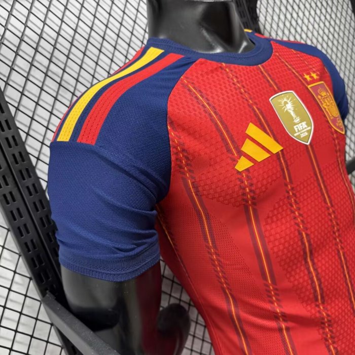 2026 World Cup Spain Home Player Version Soccer Jersey (With 2 Star)*两颗星