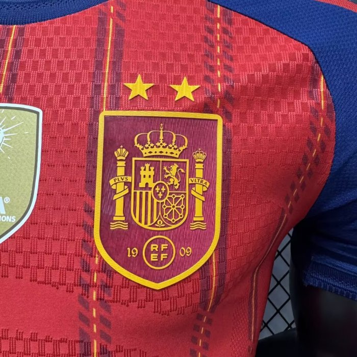 2026 World Cup Spain Home Player Version Soccer Jersey (With 2 Star)*两颗星