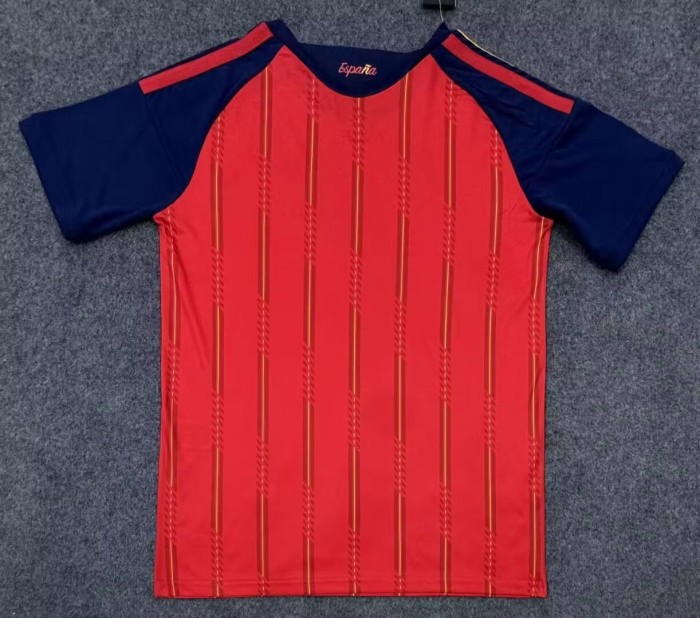 2026 World Cup Spain Home Fans Soccer Jersey (With 2 Star)*两颗星