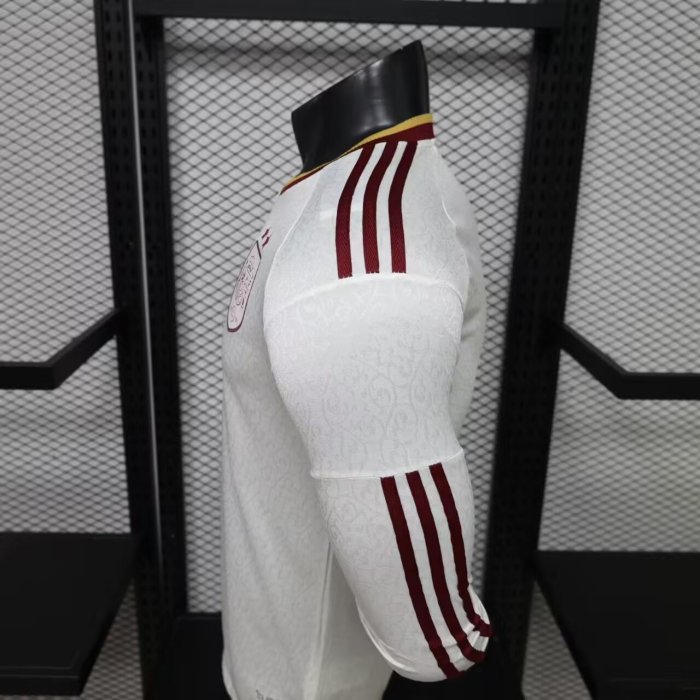2026 World Cup Spain Away Long Sleeve Player Version Soccer Jersey (With 2 Star)*两颗星*长袖球员