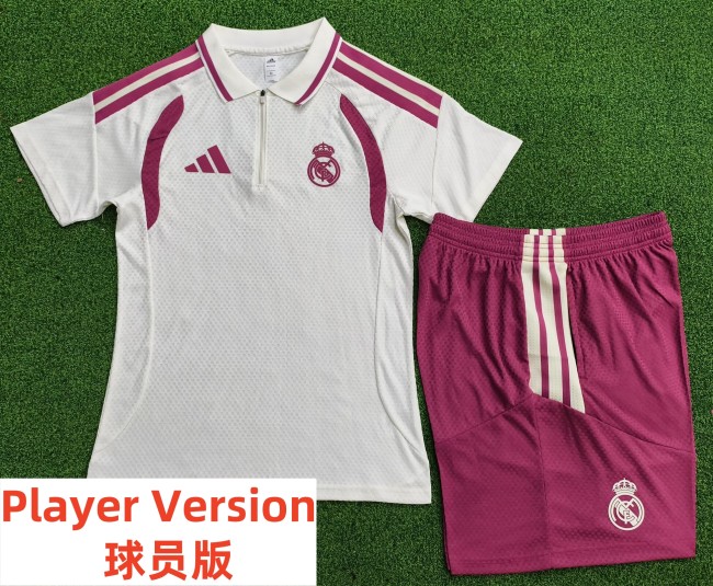26-27 RMA High Quality Player Version Half Pull Training Short Suit  (球员套装)
