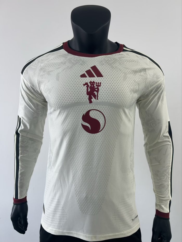 26-27 Man Utd Third Leaked Edition Long Sleeve Player Version Soccer Jersey (长袖球员)