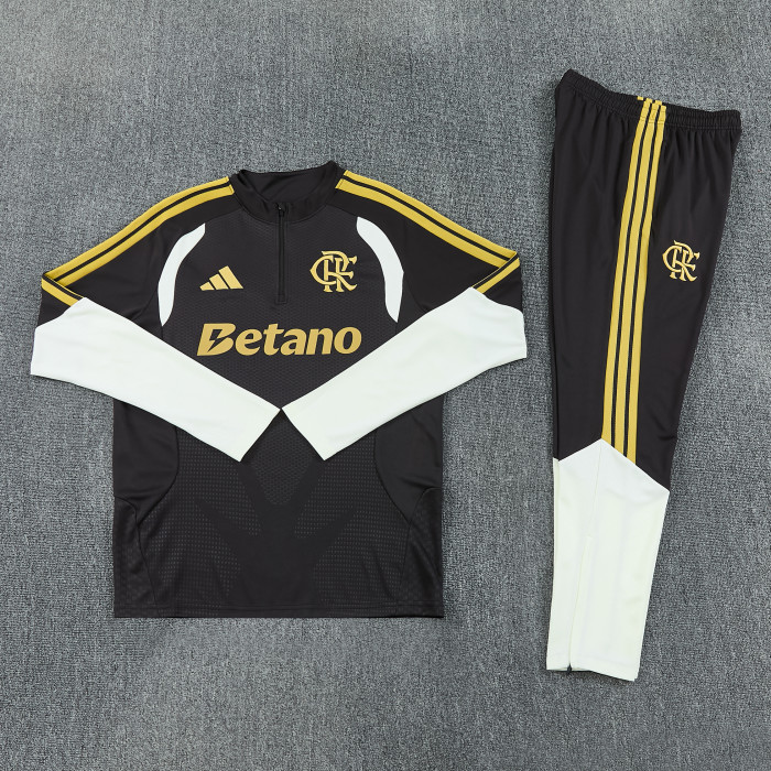 26-27 Flamengo High Quality Half Pull Tracksuit