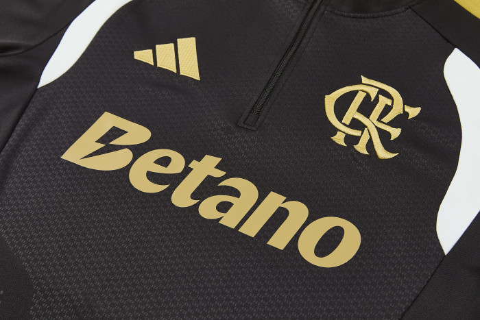 26-27 Flamengo High Quality Half Pull Tracksuit