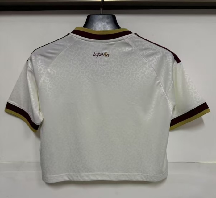 2026 World Cup Spain Away Cheerleading Short-sleeved (With 2 Star)*两颗星
