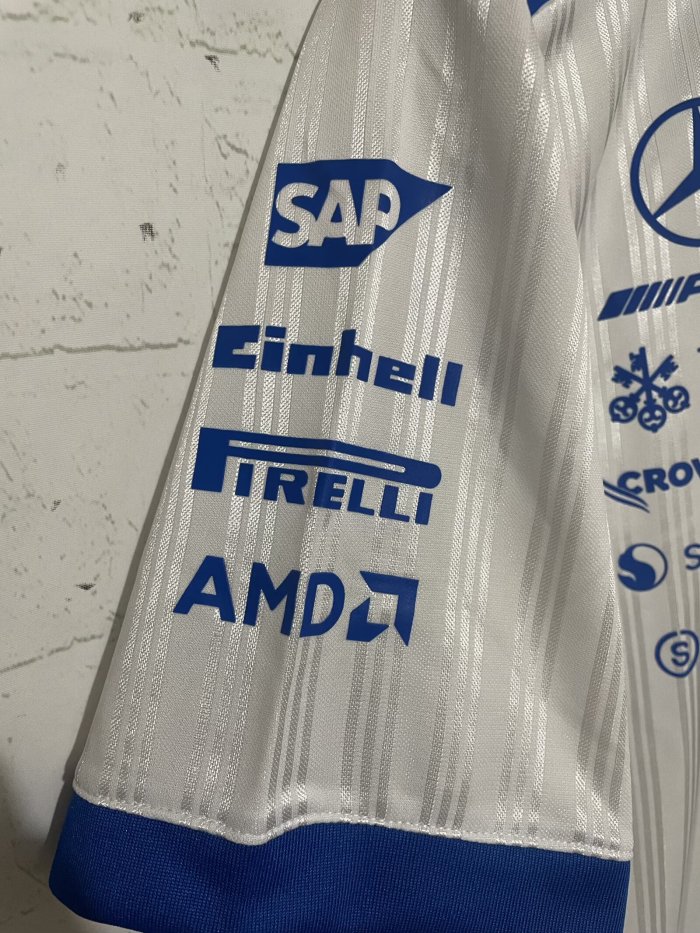 2026 Benz New Pattern Player Version Short Sleeve Racing Suit*有领