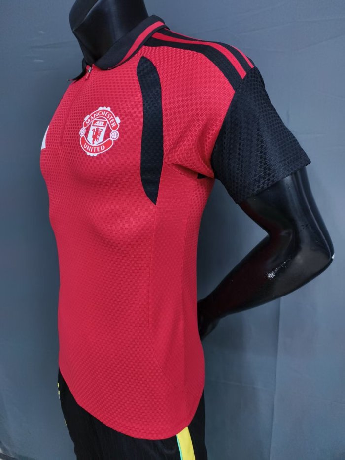 26-27 Manchester United Red Special Edition Player Version Half Pull Training shirts