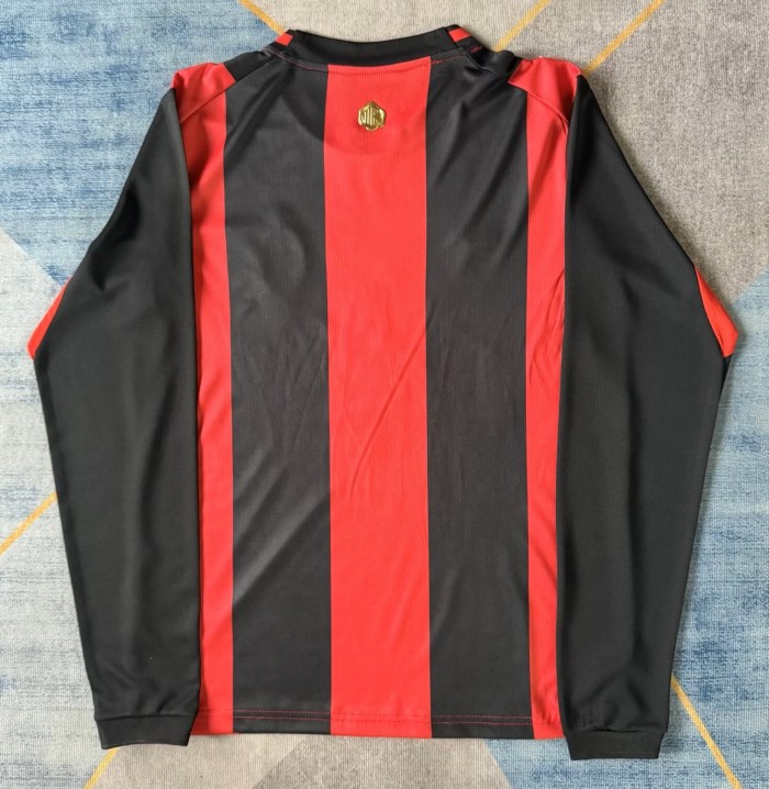 26-27 AC Milan Home Long Sleeve Fans Soccer Jersey (长袖)