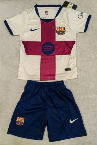 26-27 Barcelona Fourth Leaked Edition Kids Soccer Jersey