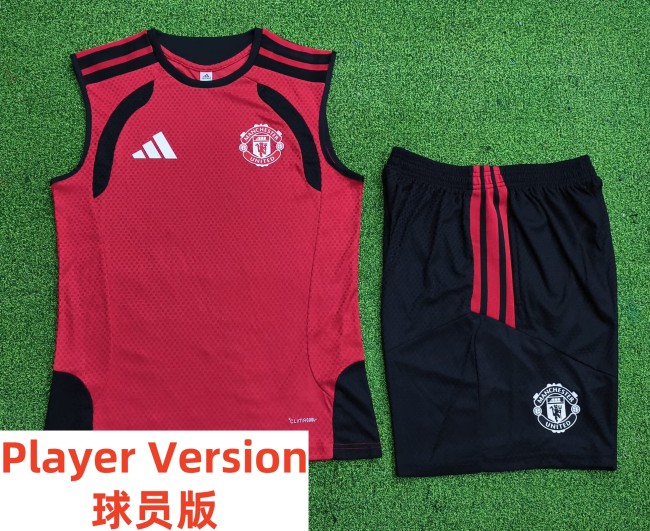 26-27 Manchester United High Quality Player Version Tank Top And Shorts Suit  (球员套装)