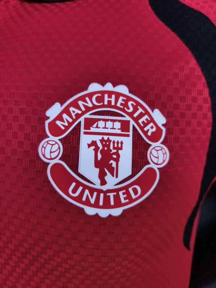 26-27 Manchester United Red Special Edition Player Version Half Pull Training shirts