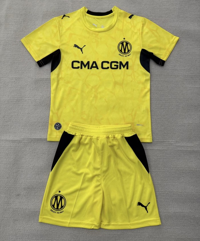 26-27 Marseille Yellow GoalKeeper Adult Suit