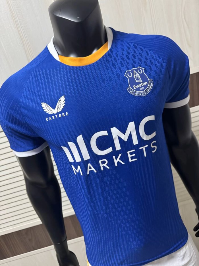 26-27 Everton Home Player Version Soccer Jersey